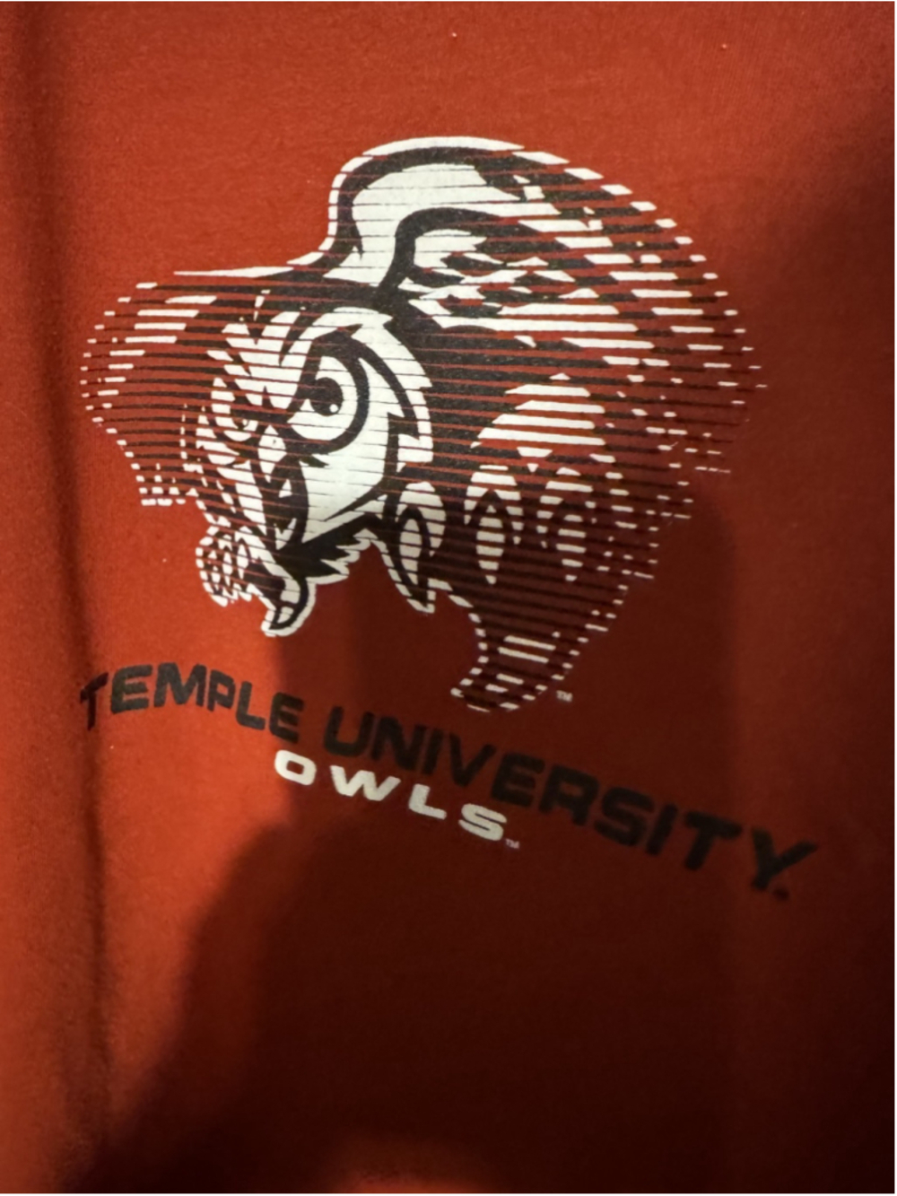 Temple Owls Champion Tee Burgundy Men's Size L - Picture 5 of 17